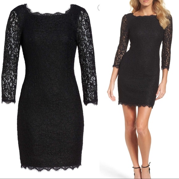 ADRIANNA PAPELL: Lace Overlay Sheath Dress Sz:14 - Picture 3 of 8